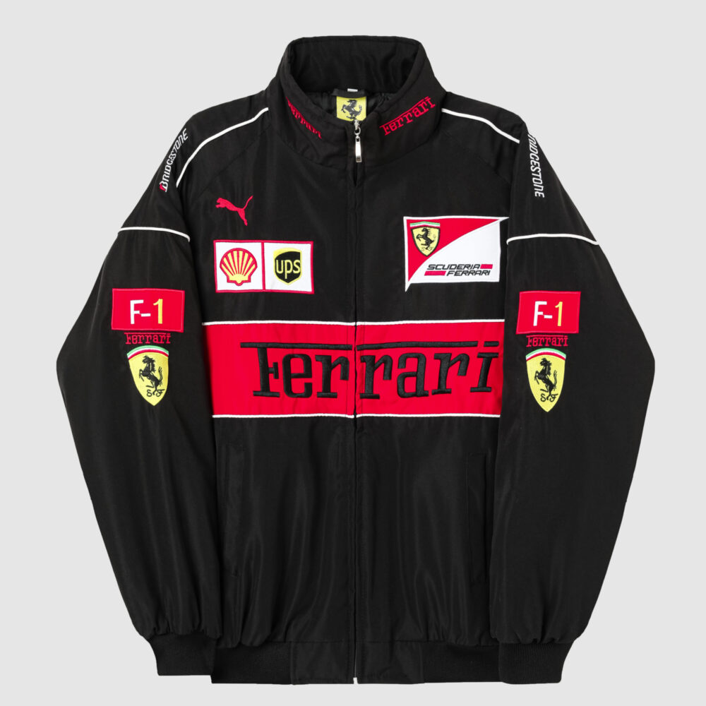 Ferrari F1 Vintage PUMA Racing Jacket - FULL BLACK