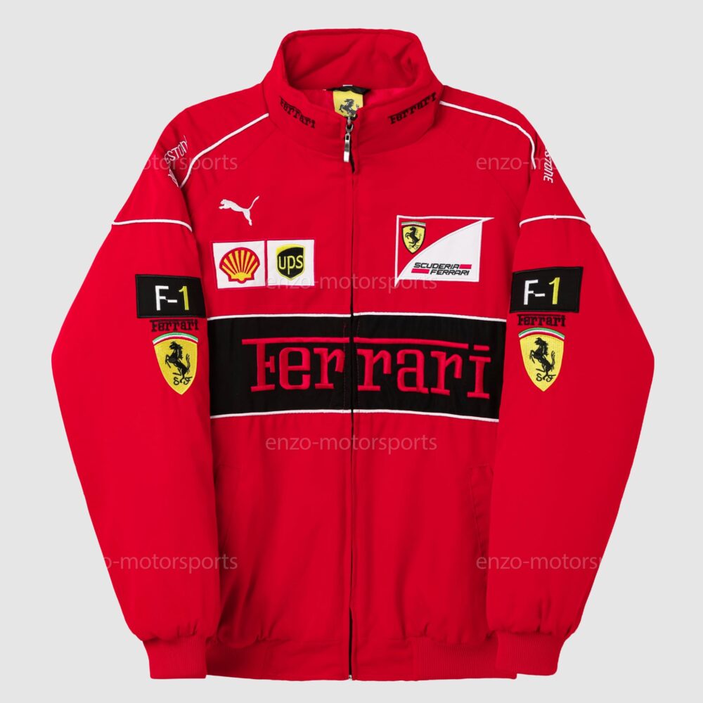 F1 Vintage PUMA Racing Jacket - FULL RED