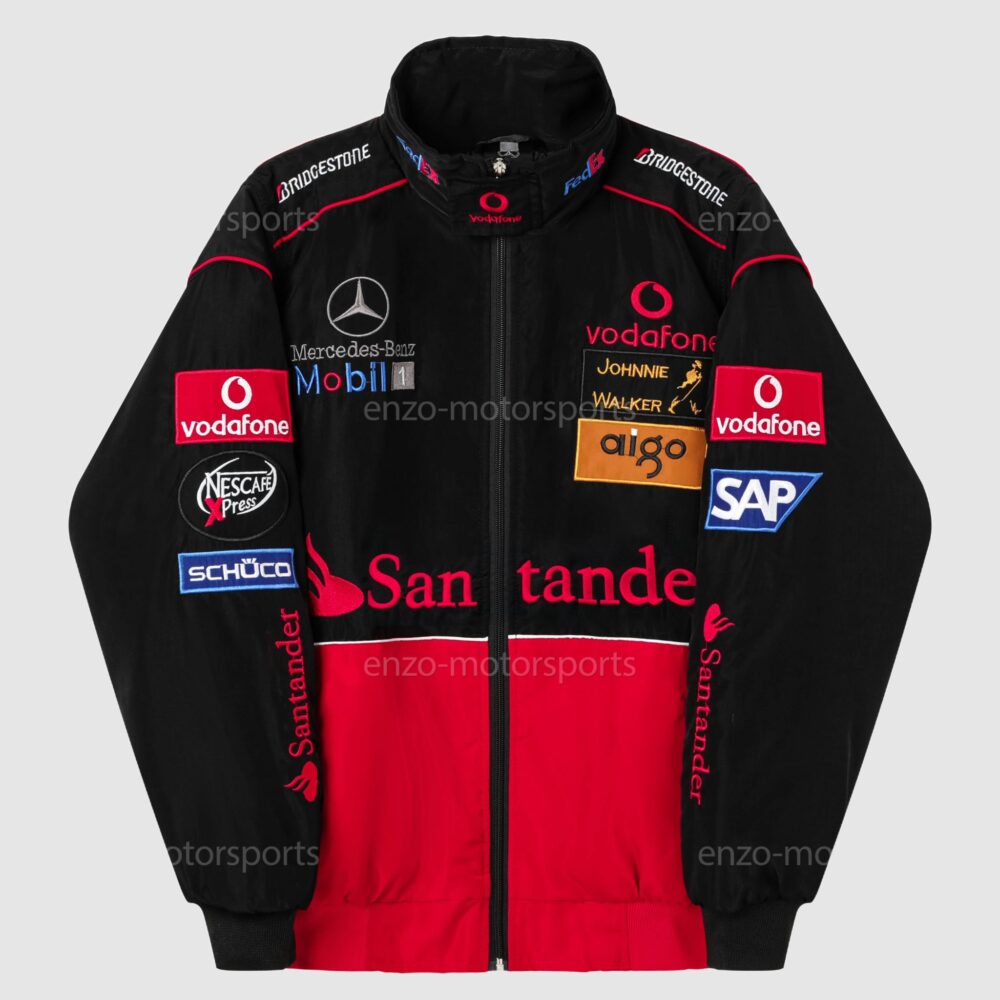 Mercedes-AMG x McLaren F1 Vintage Racing Jacket - BLACK & RED