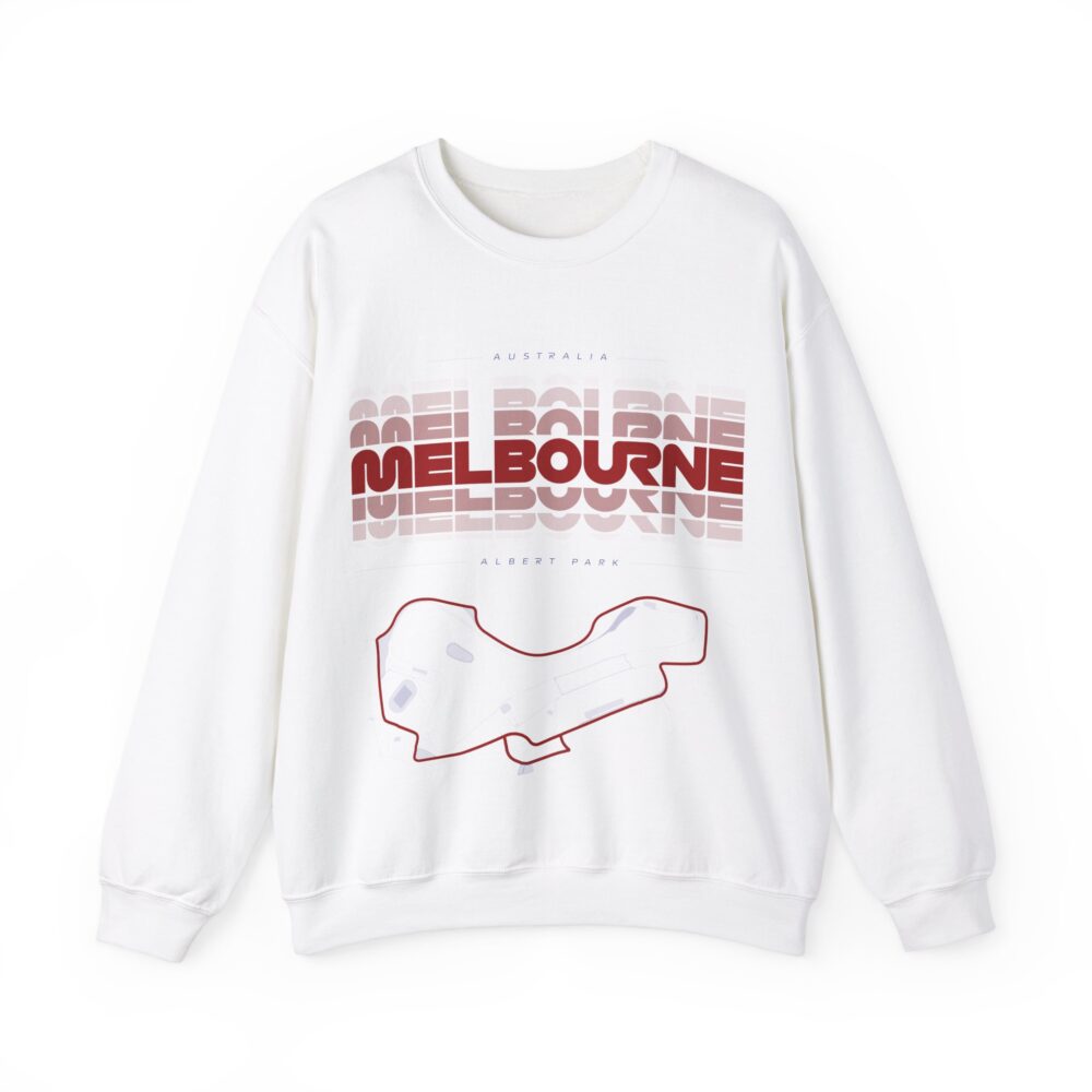 Melbourne Circuit Graphic Unisex Crewneck Sweatshirt