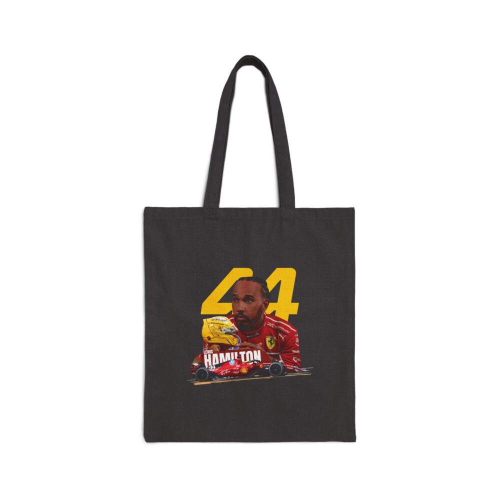 Lewis Hamilton #44 Cotton Canvas Tote Bag