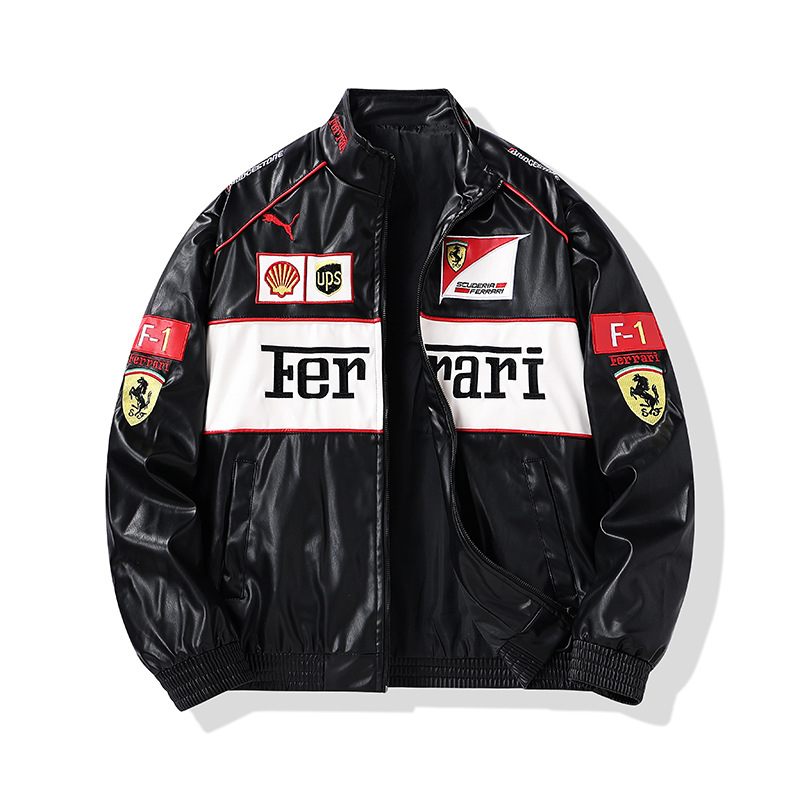 Ferrari F1 Vintage Racing Jacket – LEATHER EDITION
