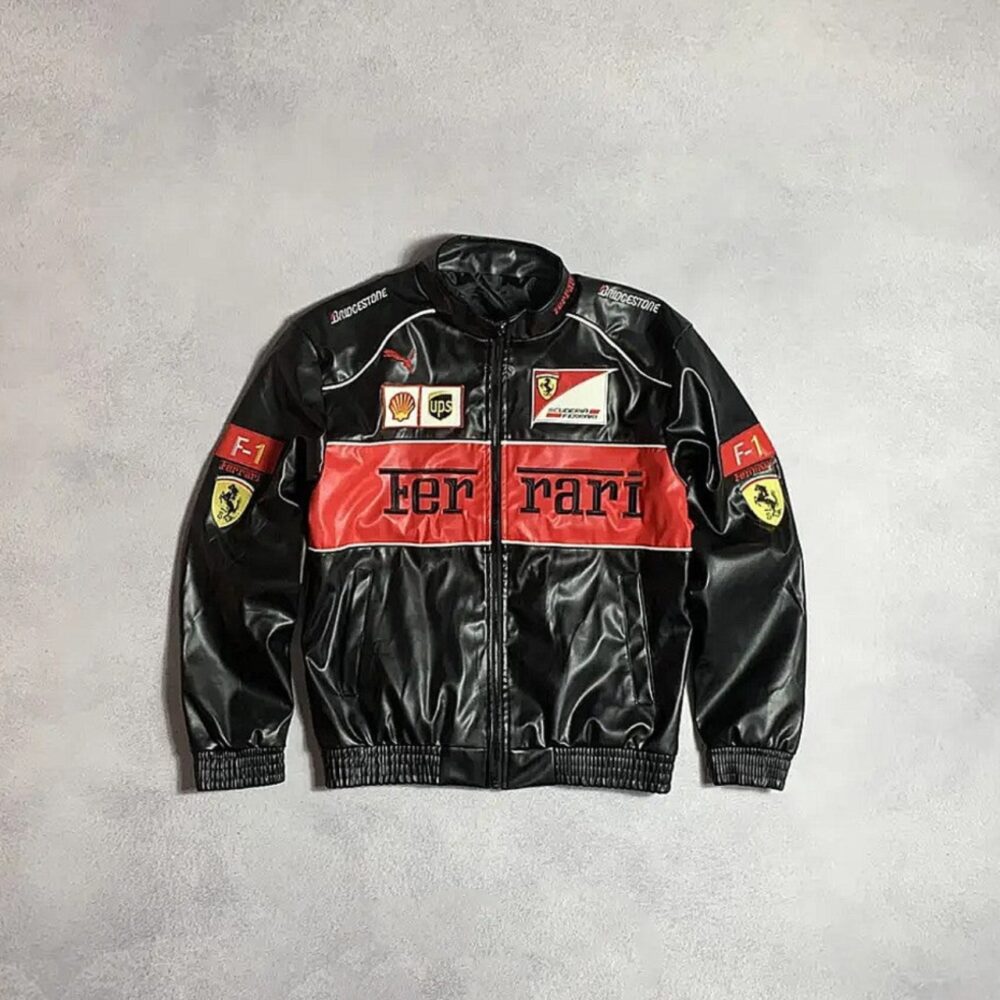 Ferrari F1 Vintage PUMA Racing Jacket – LEATHER EDITION
